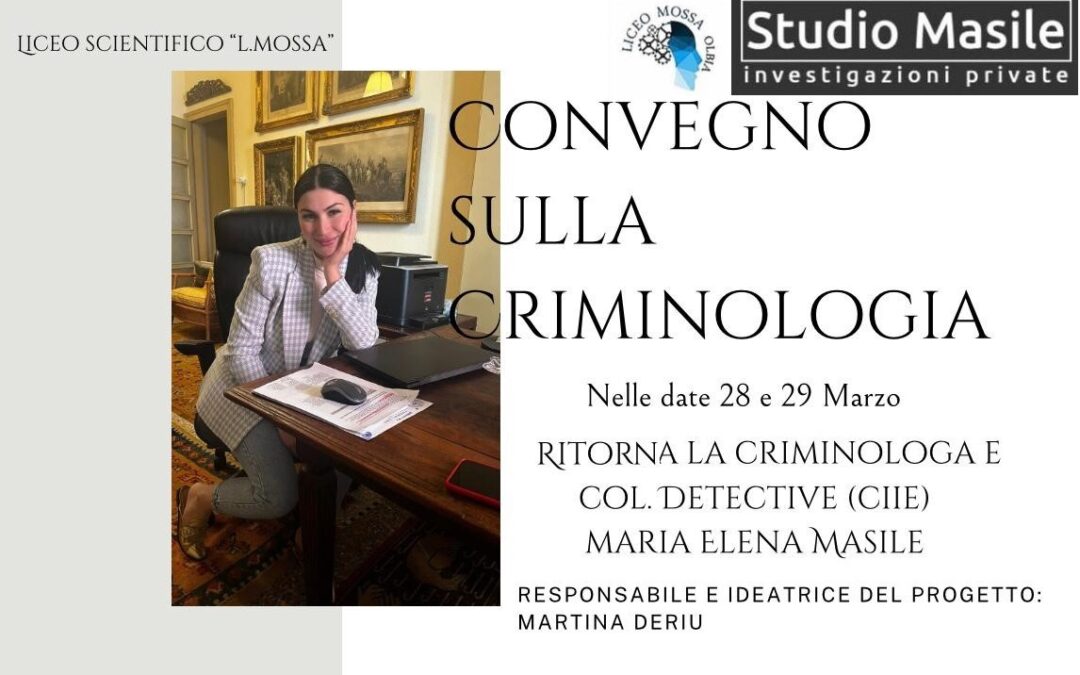 Convegno sulla Criminologia 28-29 marzo 2023